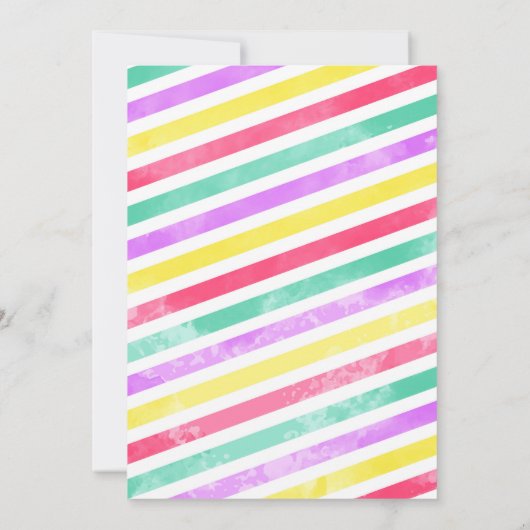 Pannenkoek Pyjama Verjaardag Uitnodiging (Achterkant)