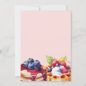 pannenkoek | pyjamafeest | Roze Meisje's Verjaarda Kaart (Achterkant)