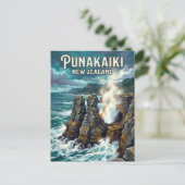 Pannenkoek Rotsen Nieuw-Zeeland Briefkaart (Staand voorkant)