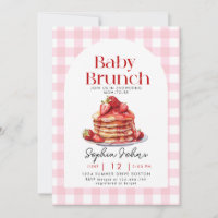 Pannenkoek Strawberry Gingham Baby Brunch Baby sho