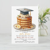 Pannenkoeken Afstudeerfeest Uitnodiging (Staand voorkant)