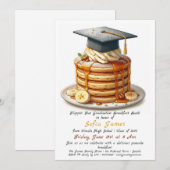Pannenkoeken Afstudeerfeest Uitnodiging (Voorkant / Achterkant)