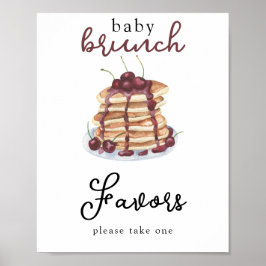 Pannenkoeken Baby shower Favors Poster