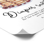 Pannenkoeken baby shower Luierkrabbel Poster (Hoek)