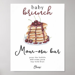Pannenkoeken baby shower Momosa bar Poster
