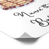 Pannenkoeken Baby shower Naam dat baby voedsel spe Poster (Hoek)