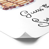 Pannenkoeken Baby shower Raad de zoete rotzooi Poster (Hoek)