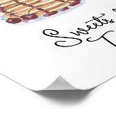 Pannenkoeken Baby shower snoep en lekkernijen Poster (Hoek)