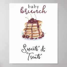 Pannenkoeken Baby shower snoep en lekkernijen Poster