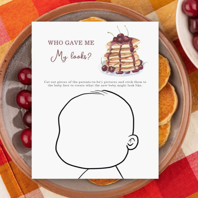 Pannenkoeken baby shower Wie gaf me mijn uiterlijk (Creator heeft geüpload)