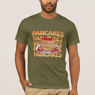 Pannenkoeken Bedekt met Aardbeien T-shirt