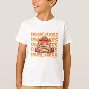 Pannenkoeken Bedekt met Aardbeien T-shirt