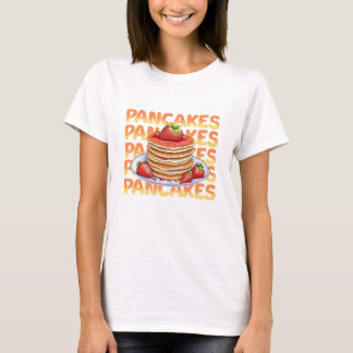 Pannenkoeken Bedekt met Aardbeien T-shirt