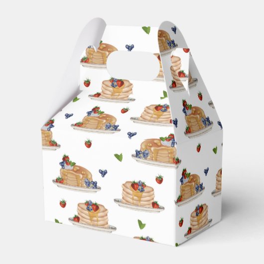 Pannenkoeken Bessen Ontbijt Brunch  Bedankdoosjes (Achterkant)