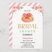 Pannenkoeken bloem bruidsfeest thema kaart (Voorkant / Achterkant)