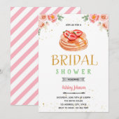 Pannenkoeken bloem bruidsuitnodiging thema kaart (Voorkant / Achterkant)