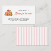 Pannenkoeken Breng een recept Vrijgezellenfeest aa Informatiekaartje (Voorkant / Achterkant)