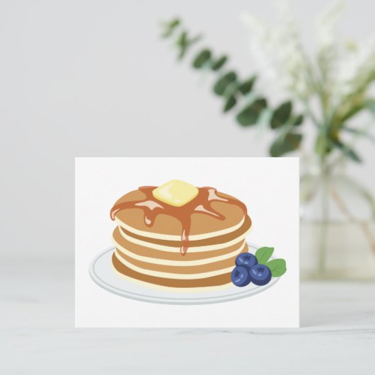 pannenkoeken briefkaart (Staand voorkant)