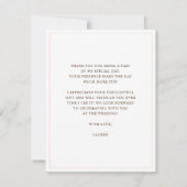 Pannenkoeken Brunch Bruidsfeest Platte  Bedankkaart (Achterkant)