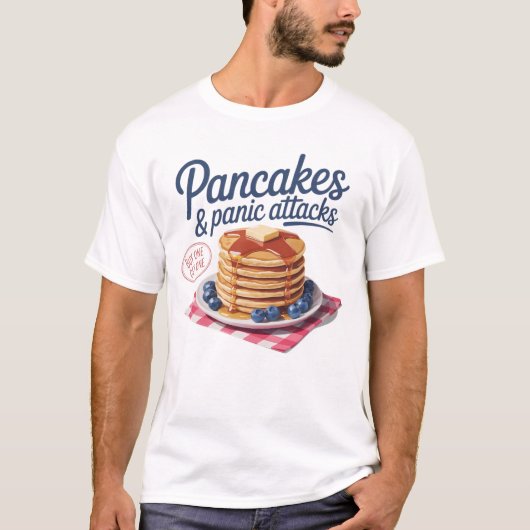 Pannenkoeken cadeau, Grappig ontbijt t-shirt, Food T-shirt (Voorkant)