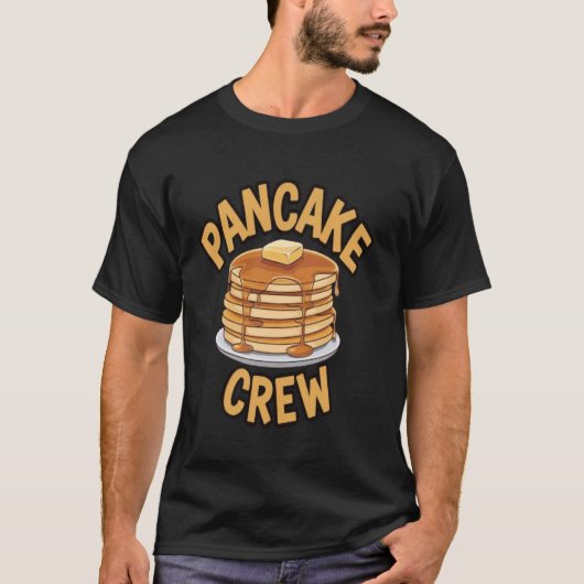 Pannenkoeken Crew Grappige Pannenkoek T-shirt (Voorkant)