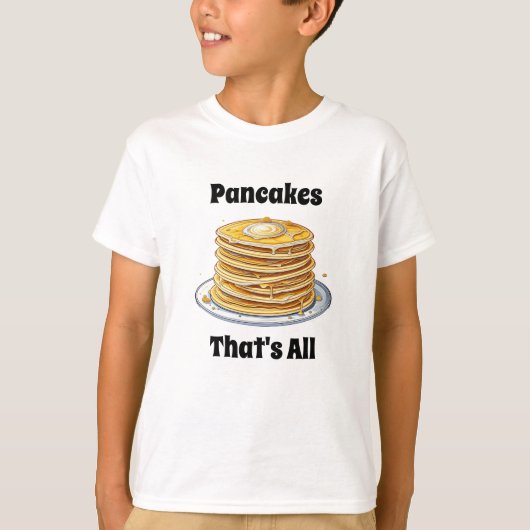 Pannenkoeken, dat is alles | Schattigee foedie T-shirt (Voorkant)