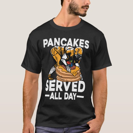 Pannenkoeken de hele dag in dienst - Football T-shirt (Voorkant)