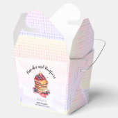 Pannenkoeken en fopspenen Brunch Baby shower Bedankdoosjes (Geopend)