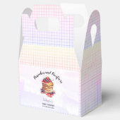 Pannenkoeken en fopspenen Brunch Baby shower Bedankdoosjes (Geopend)