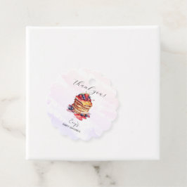 Pannenkoeken en fopspenen Brunch Baby shower Bedankjes Labels