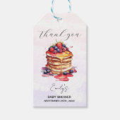 Pannenkoeken en fopspenen Brunch Baby shower Cadeaulabel (Voorkant)