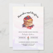 Pannenkoeken en fopspenen Brunch Baby shower Kaart (Voorkant)