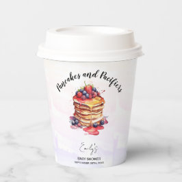 Pannenkoeken en fopspenen Brunch Baby shower Papieren Bekers