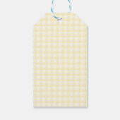 Pannenkoeken en fopspenen Gingham Plaid Baby showe Cadeaulabel (Achterkant)