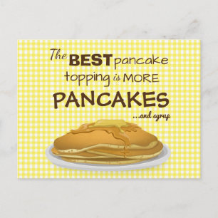 Pannenkoeken en het Onderwerpen van Syrup Citaat Briefkaart