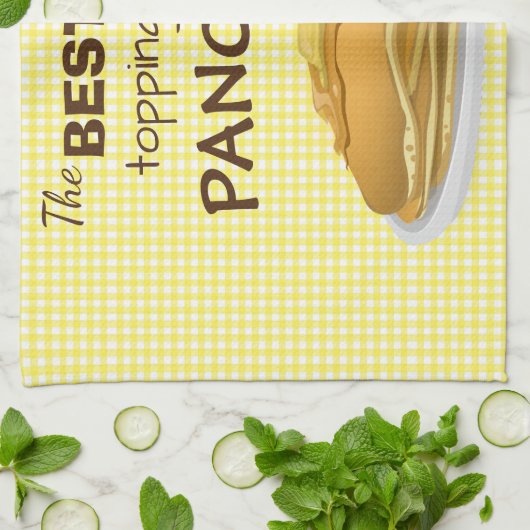 Pannenkoeken en het Onderwerpen van Syrup Citaat Theedoek (Gevouwen)