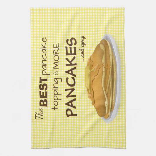 Pannenkoeken en het Onderwerpen van Syrup Citaat Theedoek (Verticaal)