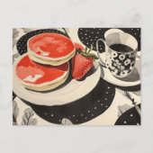 Pannenkoeken en koffie briefkaart (Voorkant)