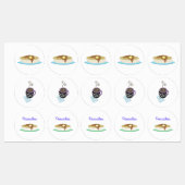 Pannenkoeken en koffie labels (Vel)