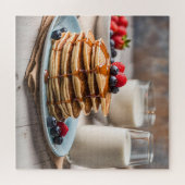 Pannenkoeken en Melk Legpuzzel (Horizontaal)