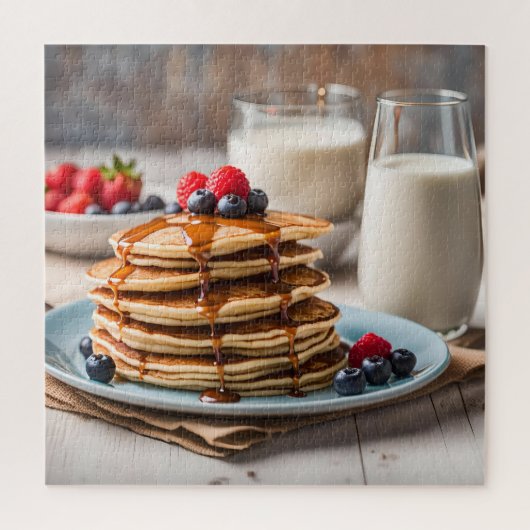 Pannenkoeken en Melk Legpuzzel (Verticaal)