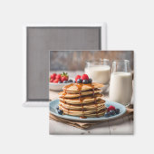 Pannenkoeken en Melk Magneet (Voorkant / Achterkant)