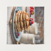 Pannenkoeken en Melk Wandkleed (Voorkant (horizontaal))