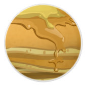 Pannenkoeken en paardenstroop schattig keramische knop (Voorkant)