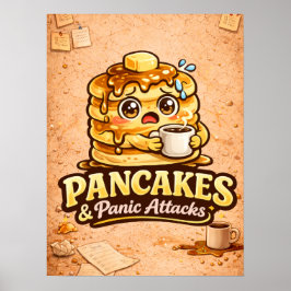 Pannenkoeken en Paniekaanvallen - Foodie Vrienden Poster