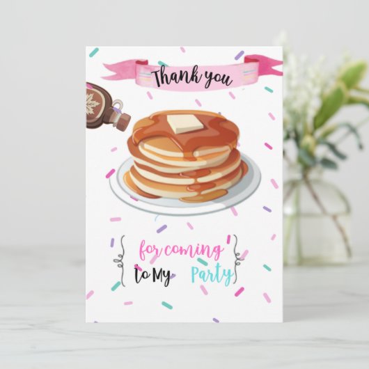 Pannenkoeken en pyjama Dank je wel (Staand voorkant)