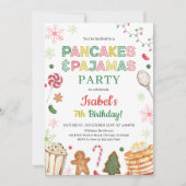 Pannenkoeken en Pyjama Kerst Verjaardag Kaart (Voorkant)