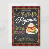 Pannenkoeken en pyjama kerstfeest kaart (Voorkant)
