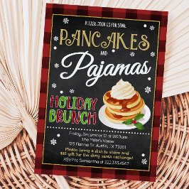 Pannenkoeken en Pyjama Kerstfeest Kaart