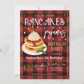 Pannenkoeken en pyjama kerstfeest kaart (Voorkant)